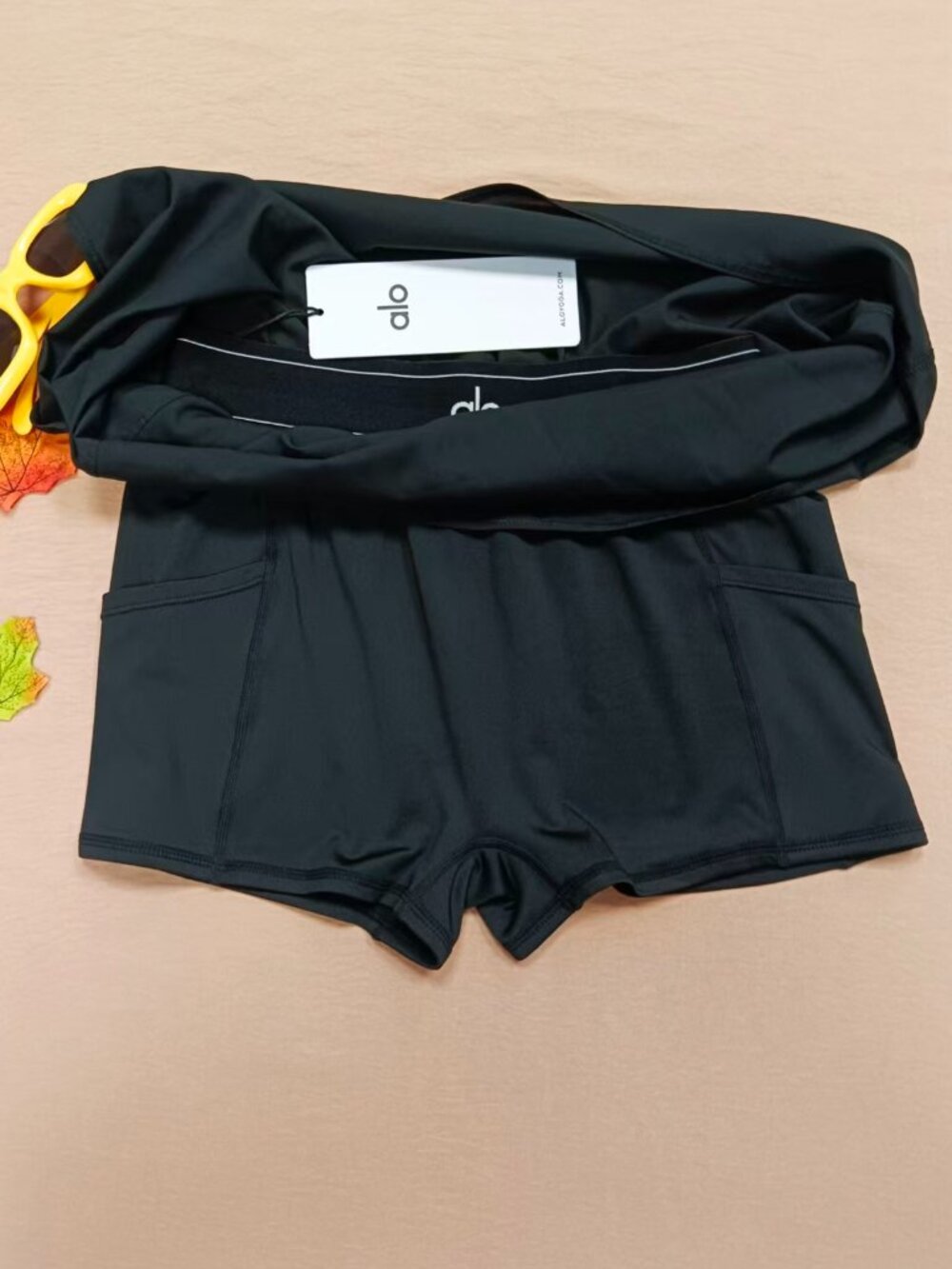 💗Alo Yoga Match Point Tennis Mini Skirt🧚‍Black Tenniscore Trendy & Chic NWT - Picture 3 of 8